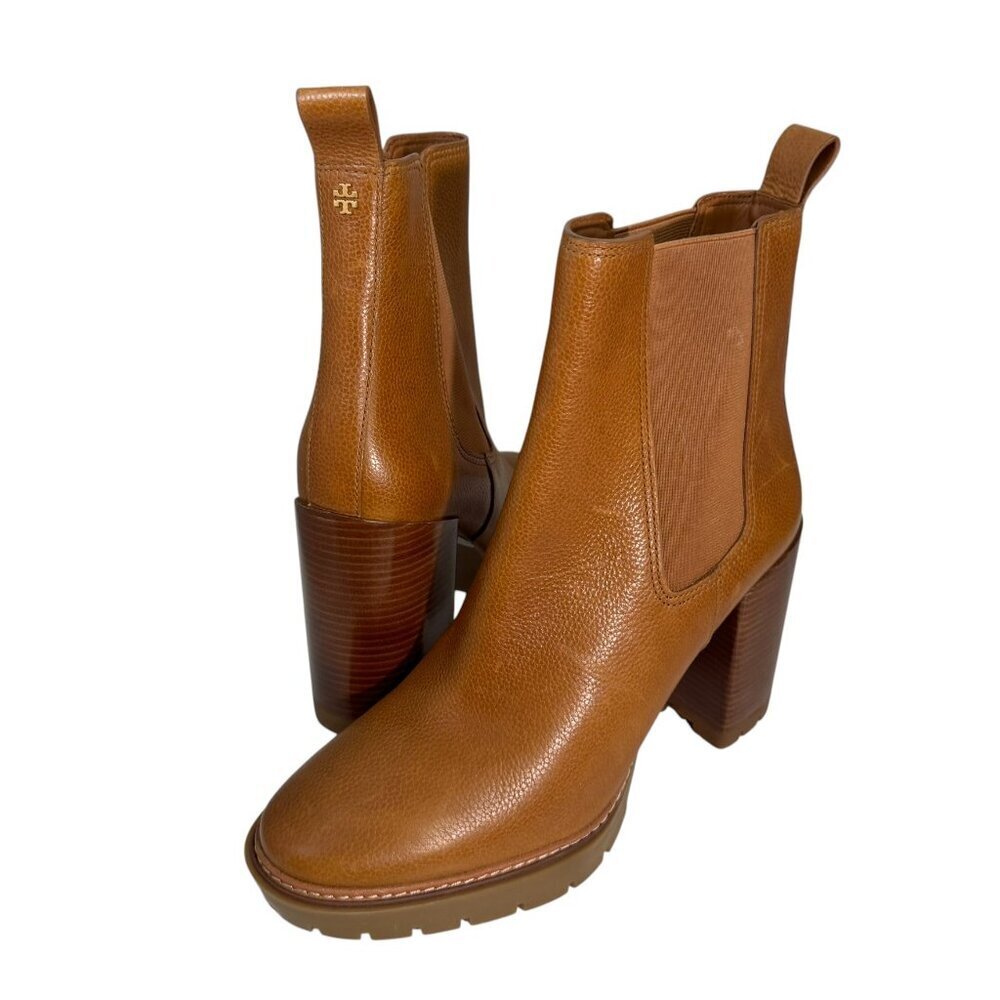 Tory Burch Carson 70mm Lug Sole Boot in Toasted Caramel Size‎ 11 Women NEW $458